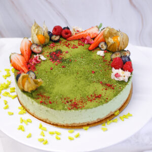 Matcha-tort valge šokolaadiga